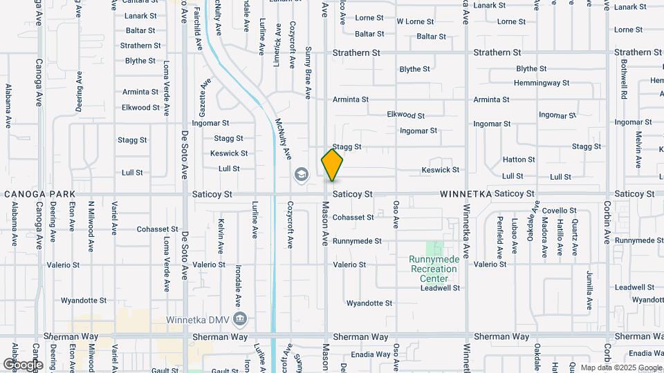 7608 Mason Ave Mapa y Detalles de la Ubicación