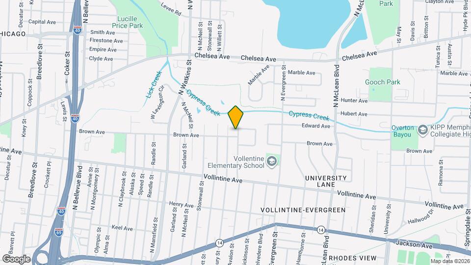 1061 N Avalon St Map and Location Details