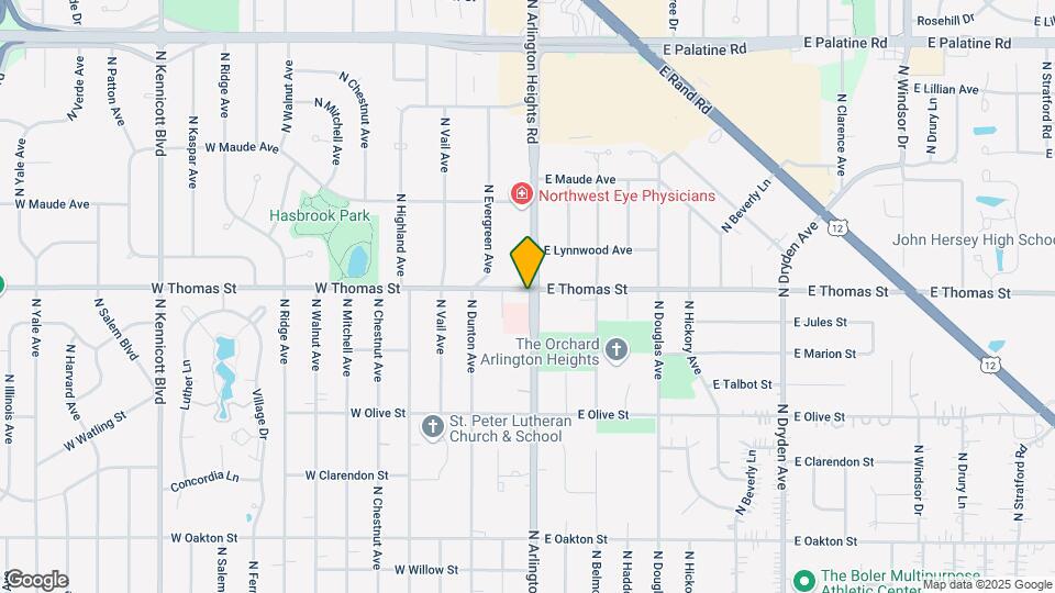 1440 N Arlington Heights Rd Map and Location Details