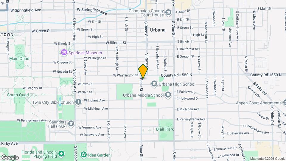 904 S Race St Map and Location Details