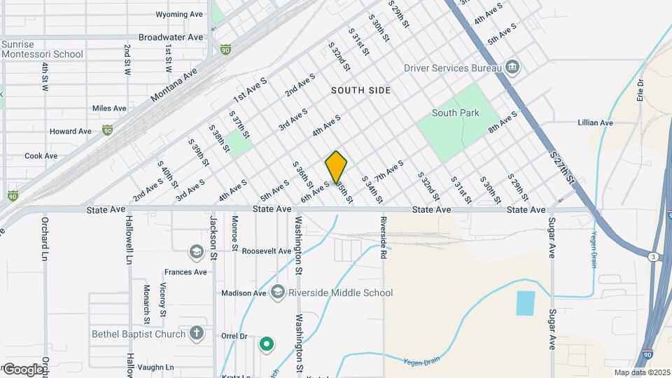 608 S 35th St Map and Location Details