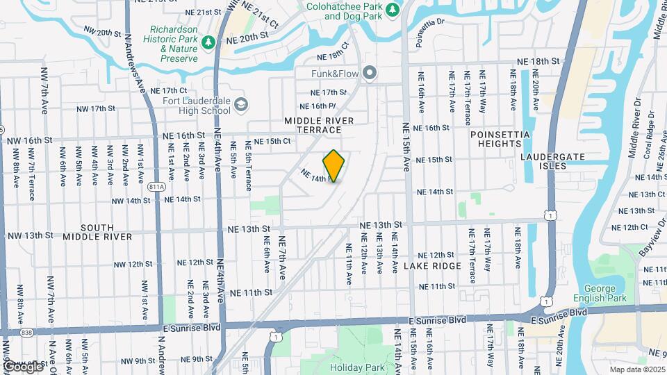 1423 Holly Heights Dr Mapa y Detalles de la Ubicación