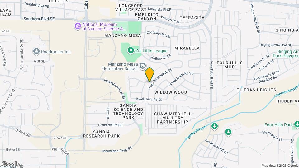 1105 Tony Sanchez Dr SE Map and Location Details
