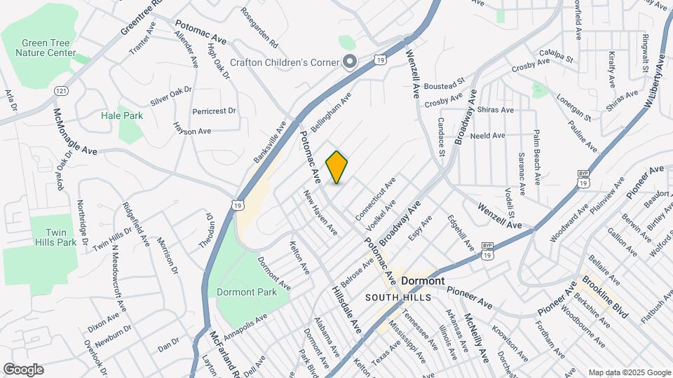 2836 Dwight Ave Map and Location Details