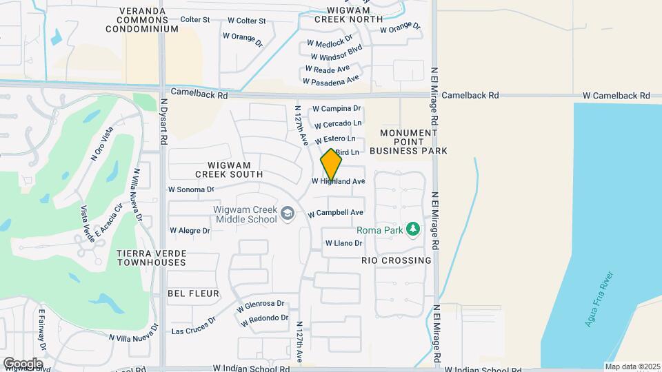 12603 W Highland Ave Map and Location Details