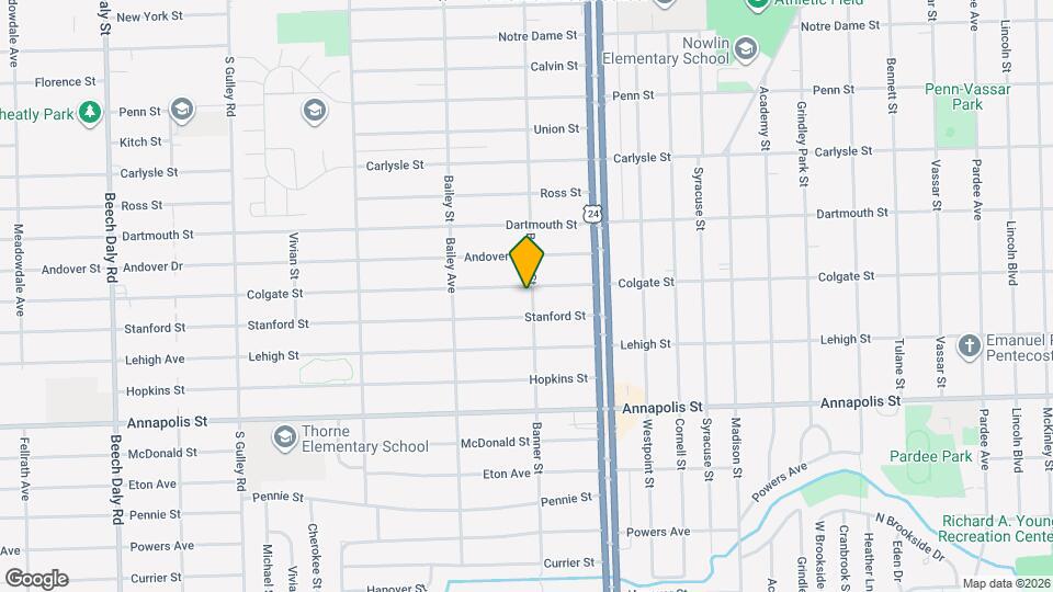24301 Colgate St Mapa y Detalles de la Ubicación