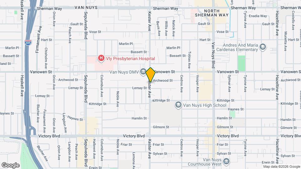 6700 Kester Ave Map and Location Details