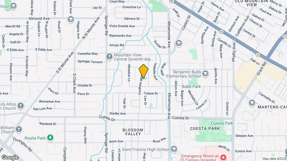 1549 Fordham Way Map and Location Details