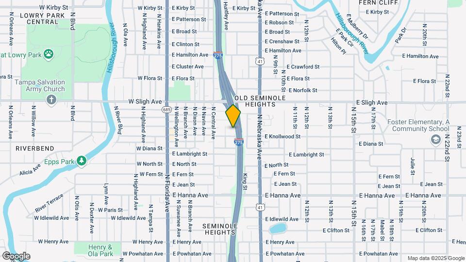 6704 N Taliaferro Ave Map and Location Details