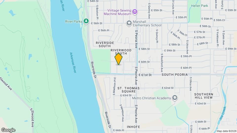 6023 S Madison Pl E Map and Location Details