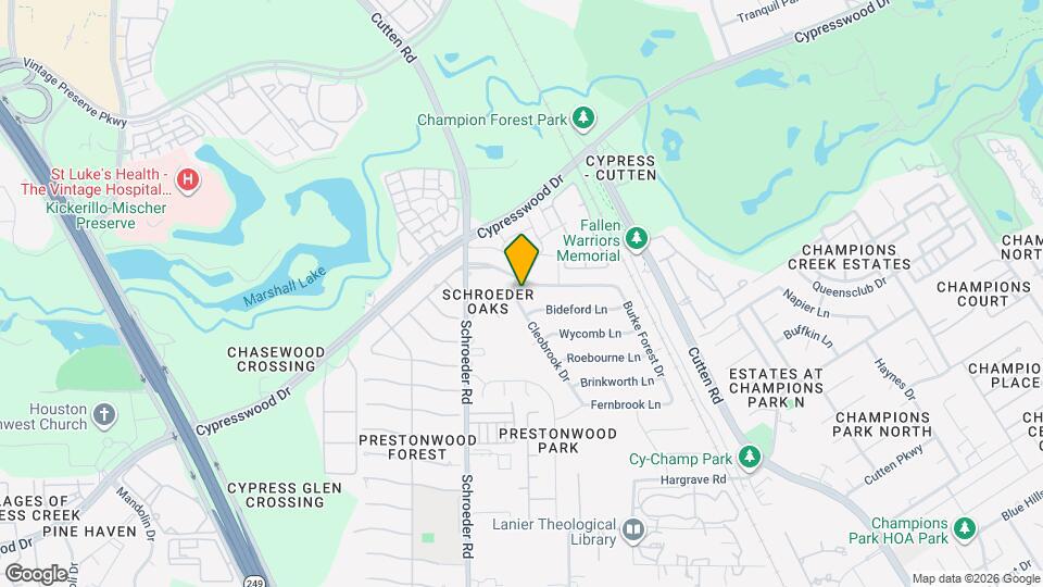 14134 Cleobrook Dr Map and Location Details