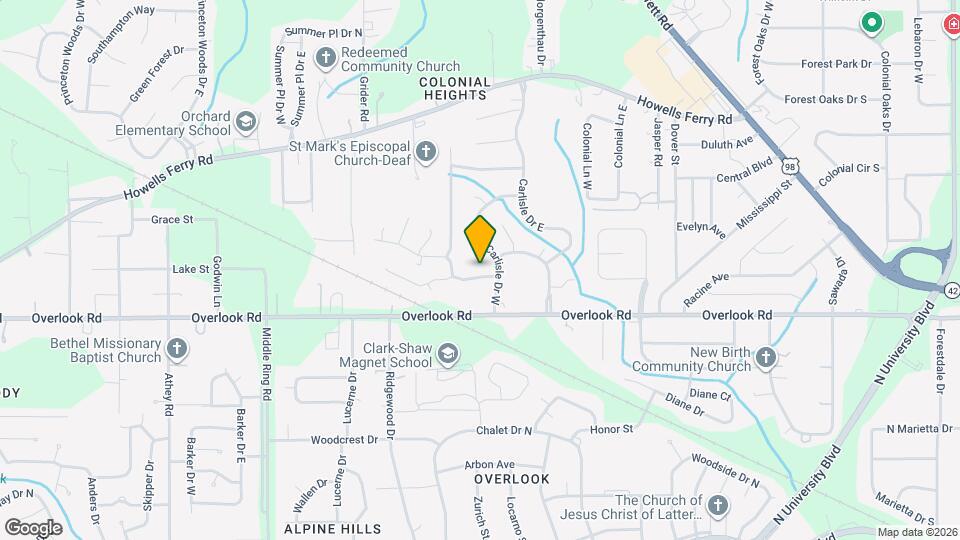 5958 Scottsdale Dr Map and Location Details