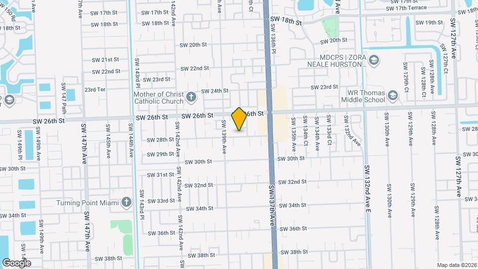 13831 SW 28th St Map and Location Details