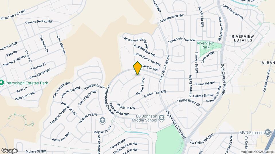 7320 Carson Trl NW Map and Location Details