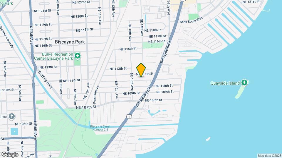 1371 NE 110th Terrace Map and Location Details