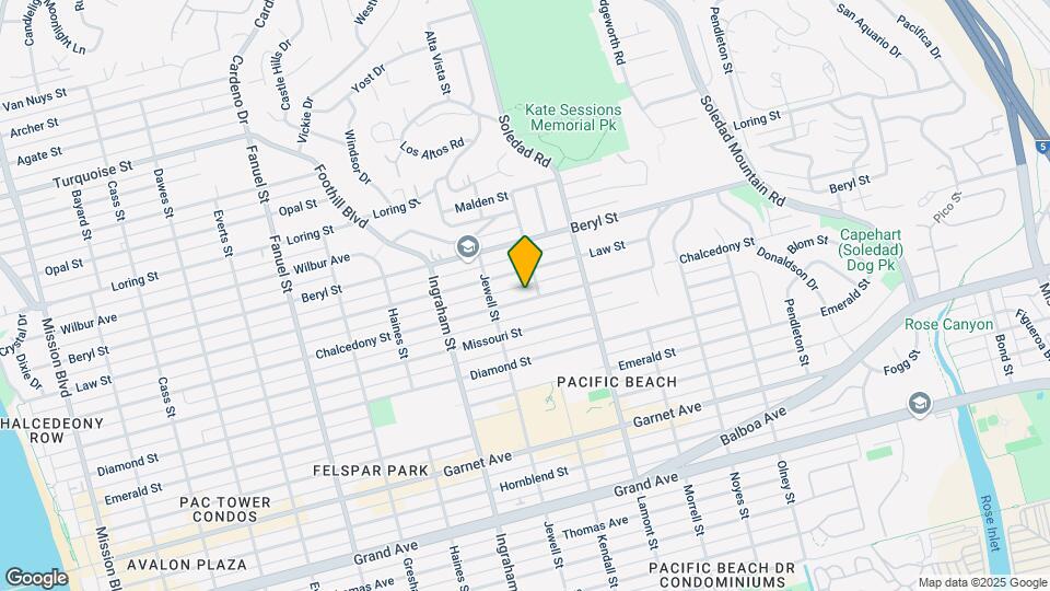 1764 Chalcedony St Map and Location Details