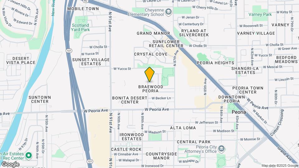 8838 W Mercer Ln Map and Location Details