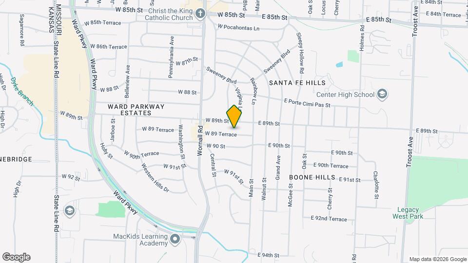 110 W 89 Terrace Map and Location Details