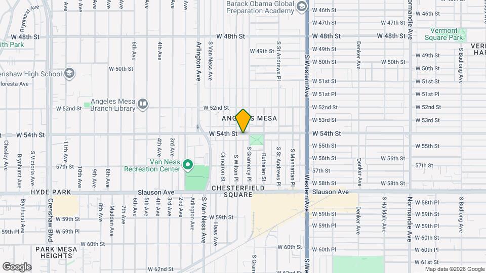 2016 W 54th St, Unit 2016 Map and Location Details
