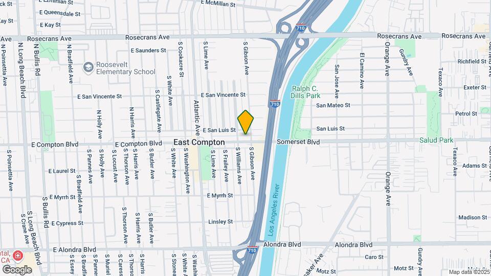 4817 E Compton Blvd Mapa y Detalles de la Ubicación