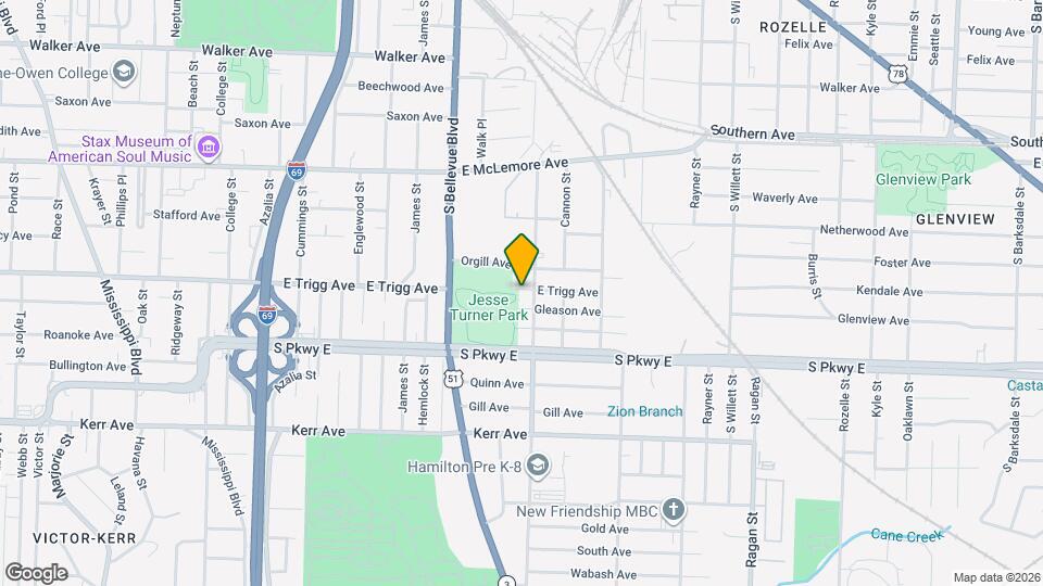 1303 E Trigg Ave Map and Location Details