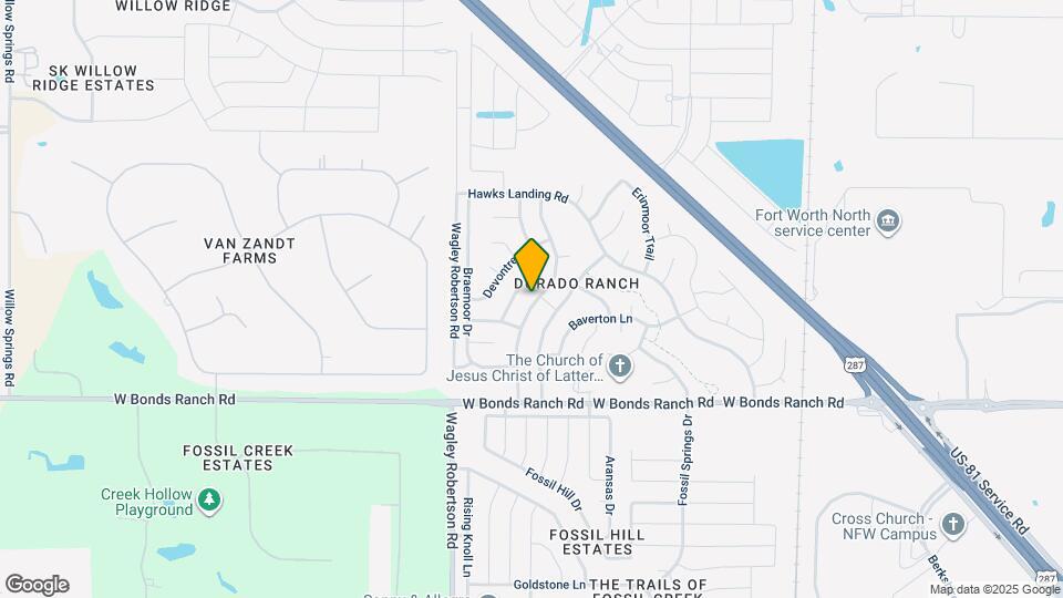 10825 Irish Glen Trail Map and Location Details