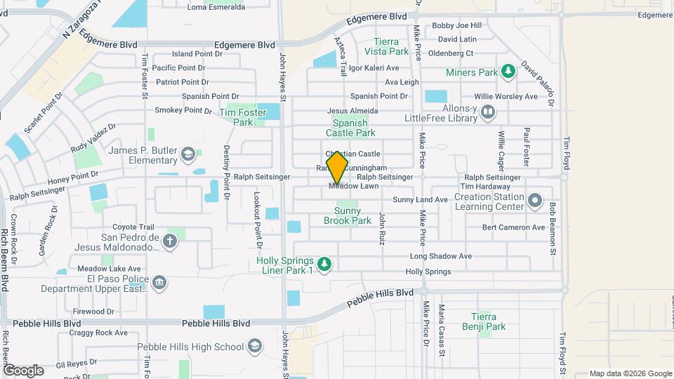 14560 Meadow Lawn Map and Location Details