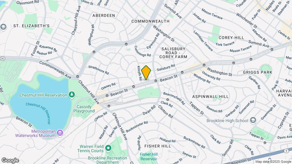 1798 Beacon St Map and Location Details