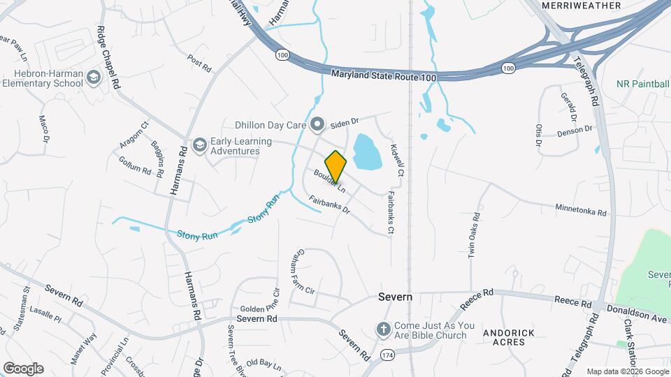 1429 Boulder Ln Map and Location Details