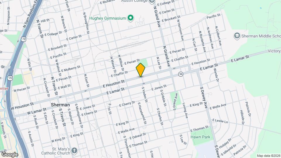 1028 E Houston St Map and Location Details