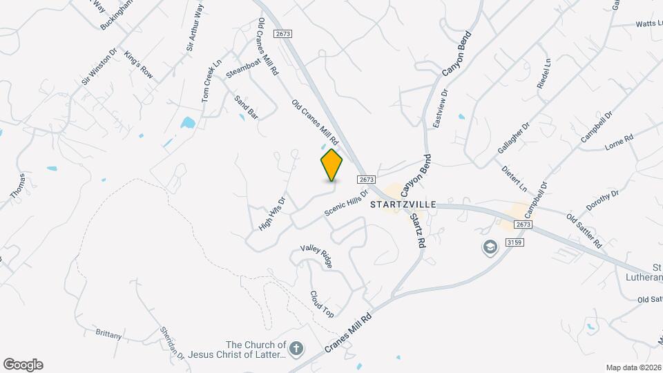 849 Scenic Hills Dr Map and Location Details