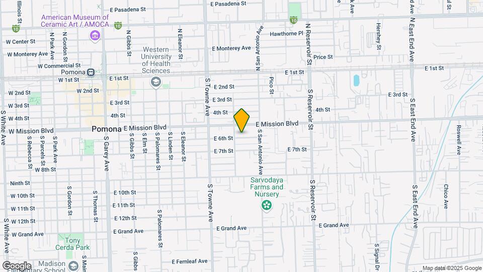 921 E 6th St Mapa y Detalles de la Ubicación