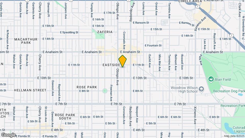 1065 Coronado Ave Map and Location Details