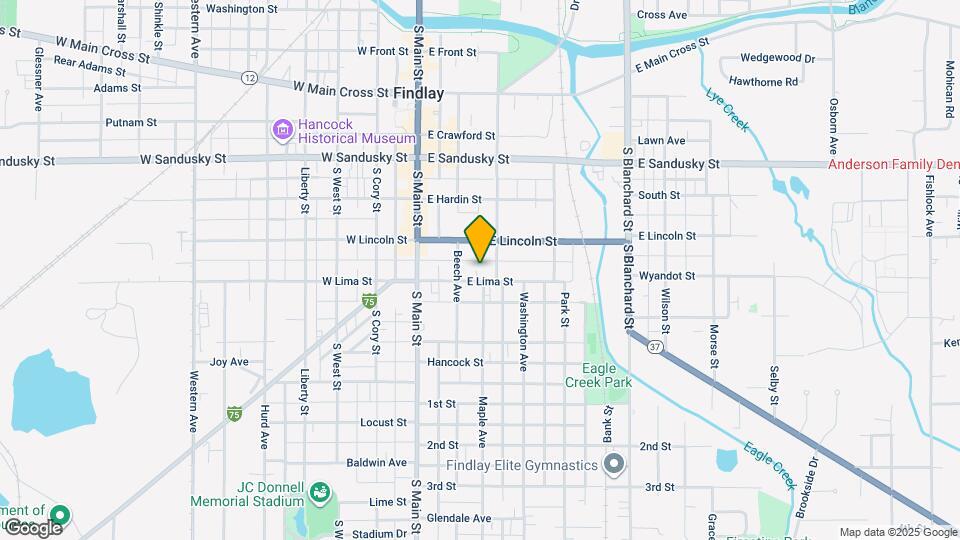220 E Lima St Map and Location Details