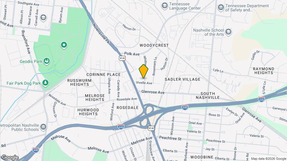 327 Vivelle Ave, Unit B Map and Location Details