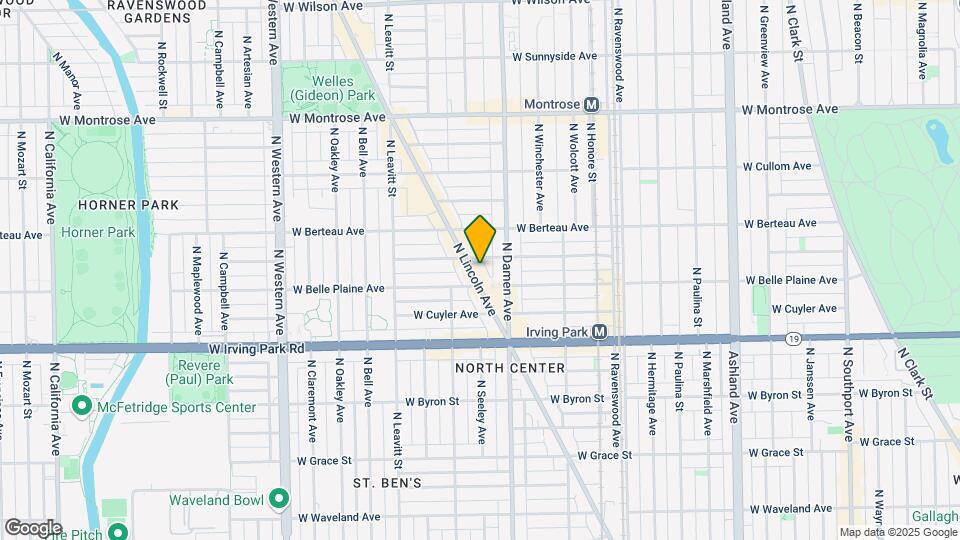4113 N Lincoln Ave Map and Location Details