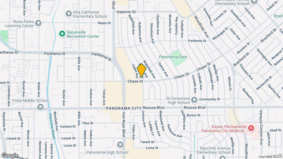 14345 Chase St Mapa y Detalles de la Ubicación