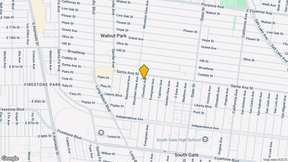 8127-8131 Chestnut Ave Mapa y Detalles de la Ubicación