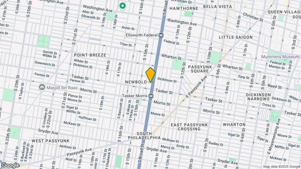 1528 S Broad St Map and Location Details