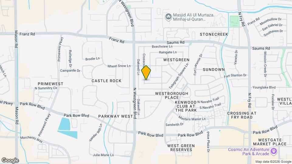 1910 Crosscoach Ln Map and Location Details