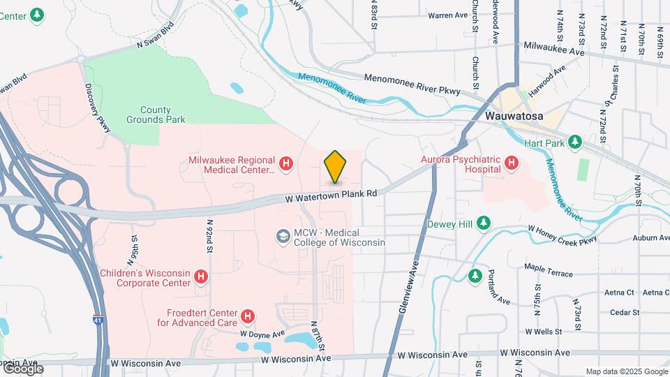 8510 W Watertown Plank Rd Map and Location Details