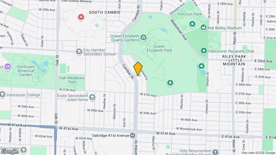 5168 Cambie St. Map and Location Details