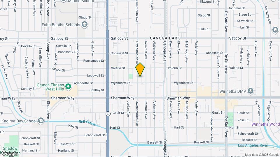 7316 Owensmouth Ave Map and Location Details
