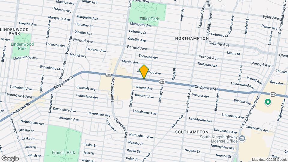 5718 Chippewa St Map and Location Details