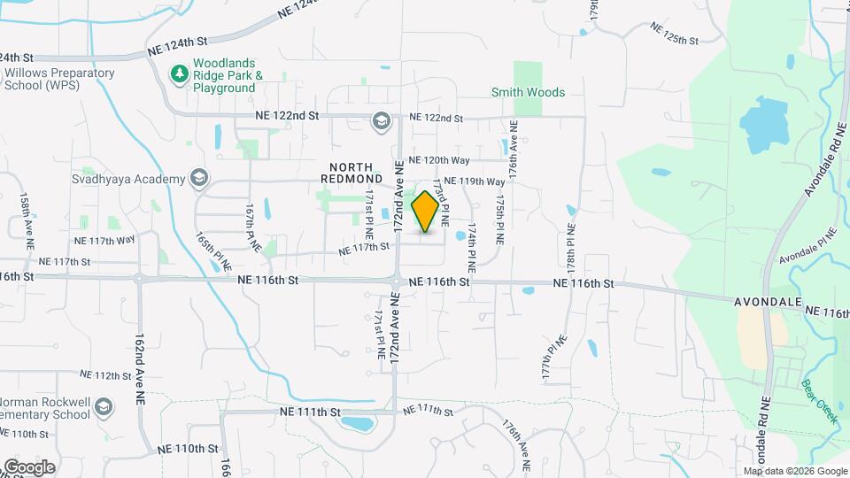 17212 NE 117th Way Map and Location Details