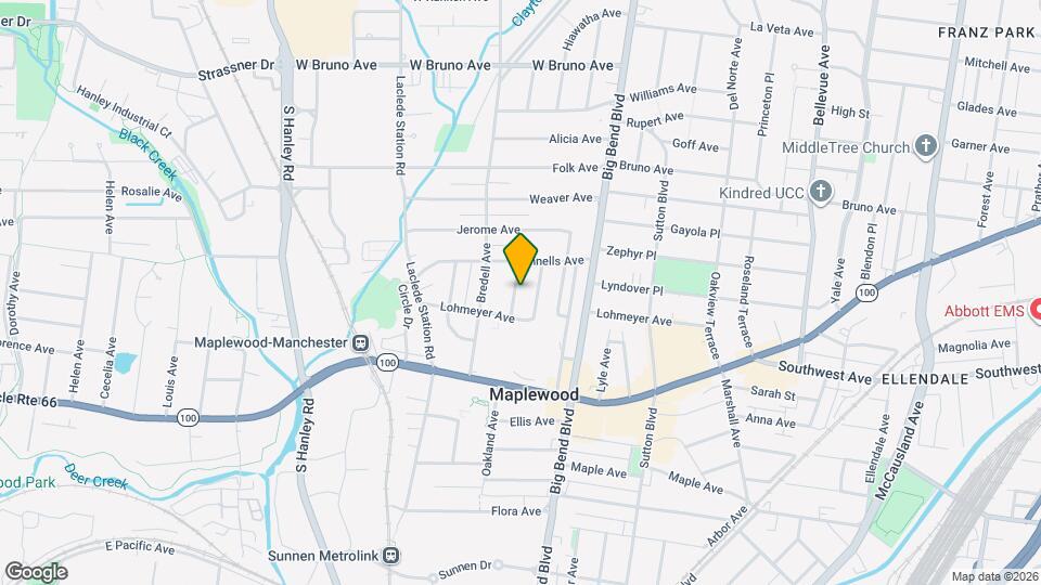 2530 Oakland Ave Map and Location Details