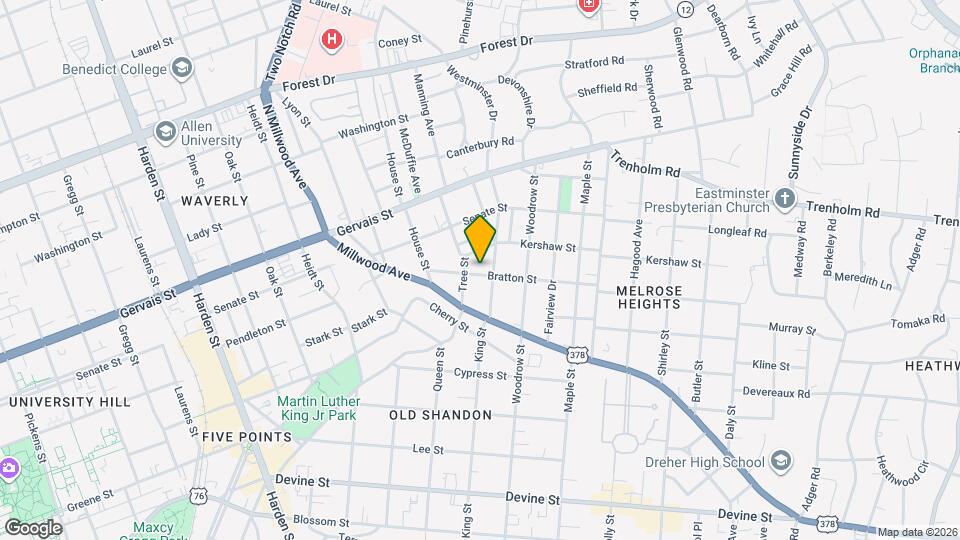 2513 Bratton St Map and Location Details