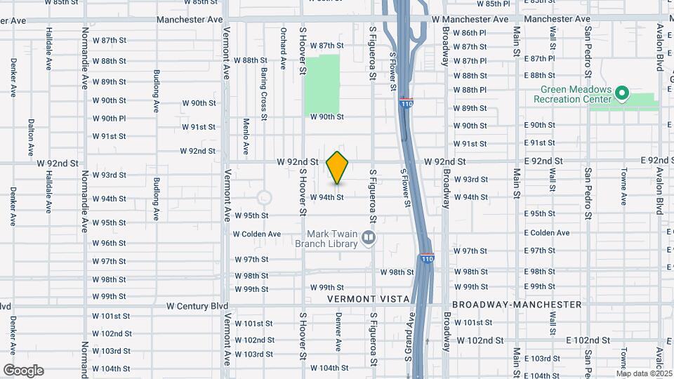 600 W 93rd St Map and Location Details