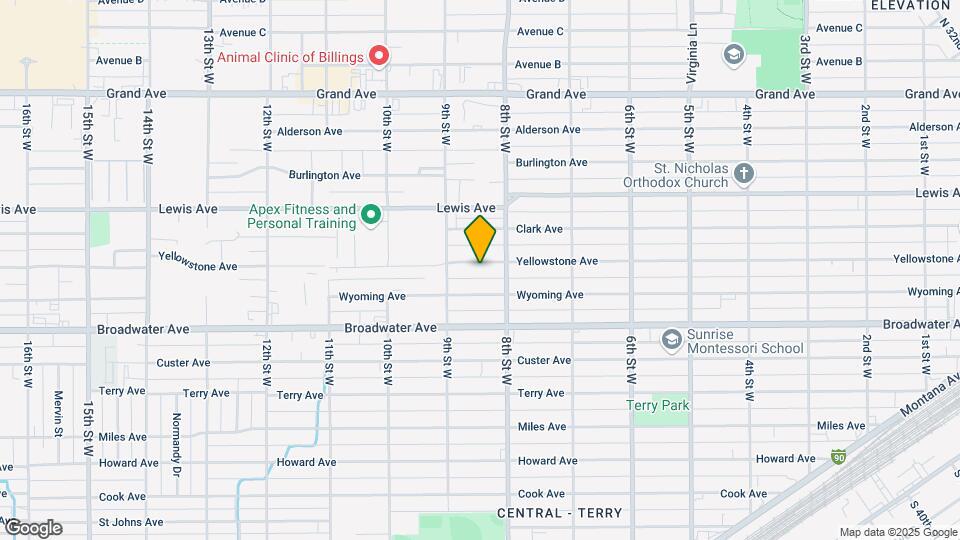 820 Yellowstone Ave Map and Location Details