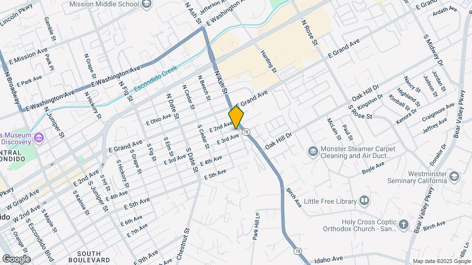 1148 E 3rd Ave Map and Location Details